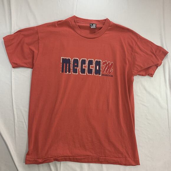 Vintage Y2K Mecca T-Shirt Mens XL Short Sleeve Single Stitch Hip Hop Skater Tee - Picture 1 of 8